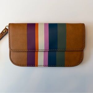 *New* Fossil Sofia Wristlet Multi Stripe
